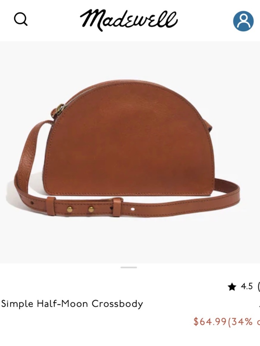 The Simple Half-Moon Crossbody Bag